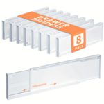 Maximize Drawer Space with Adjustable Dividers 8-Pack