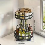 360° Swivel Spice Rack: Space-Saving Kitchen Essential