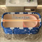 Spacious Portable Bathtub for Adults, No-Inflation Needed - صورة 3