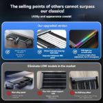 RGB Monitor Stand with USB Ports & Adjustable Height - Image 4