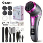 GERTZY Rechargeable Callus Remover Kit with LCD Display
