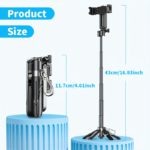 Compact 3-in-1 Wireless Selfie Stick with USB Charging - Image 3