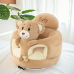 Green Plush Infant Support Chair - Safe, Cozy Learning Seat - Image 7