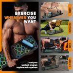 Compact Folding Push-Up Board with Resistance Bands - Image 7