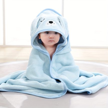 Cartoon Kids' Hooded Bath Towels - Soft & Absorbent