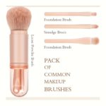 4-in-1 Double-Headed Makeup Brushes Set for Girls - Image 2