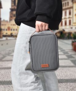 Gray Tech Travel Organizer Bag - Durable & Stylish Storage
