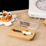 Elegant Acacia Wood Lid Glass Butter Keeper - Image 8