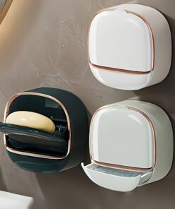 Alternative view of Elegant 3-Color Wall-Mounted Leakproof Soap Dish