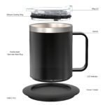 Smart Electric Coffee Mug Warmer Set for Desk Use - Image 8