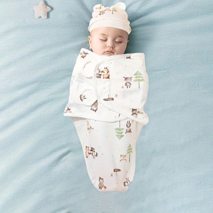 Soft Cotton Swaddle Set for Newborns 0-6 Months