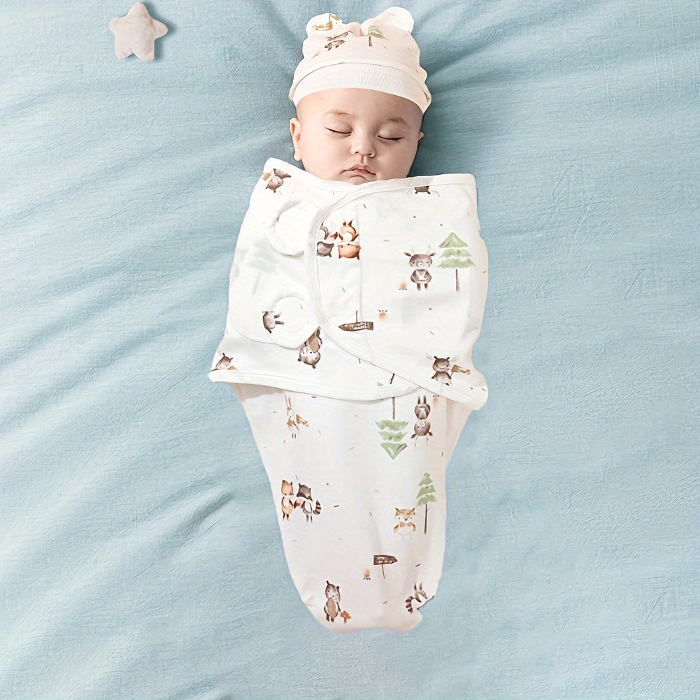 product-fancy-eb4d86b8-5536-4af0-9a00-5522c9cc46cf Soft Cotton Swaddle Set for Newborns 0-6 Months - Image 1