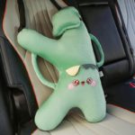 Dino-Cat Plush Car Pillow: Cozy Head Support Cushion - صورة 4