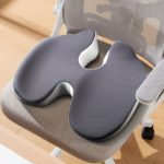 LOVERCAR Grey Comfort Cushion for Long Sitting Relief