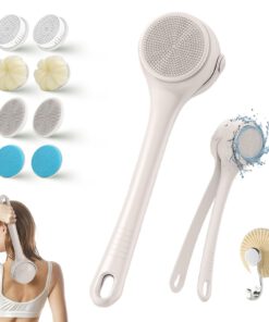 Rechargeable Shower Brush with Interchangeable Heads