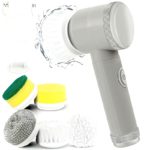 Electric Cleaning Brush Set, 5 Heads & 500 m Ah Power
