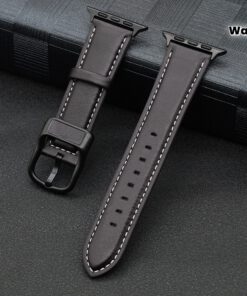 Elegant Synthetic Leather Strap for Apple Watch