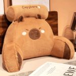 Anime Capybara Plush Pillow – Cozy Travel Companion
