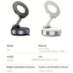 Magnetic Car Phone Mount with 360° Rotation & Suction - Image 8