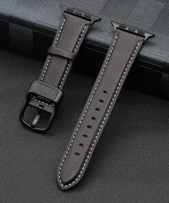 Alternative view of Elegant Synthetic Leather Strap for Apple Watch