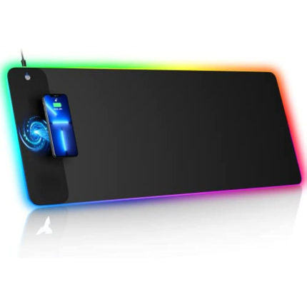 Wireless Charging RGB Gaming Mouse Pad - Vibrant LED Modes