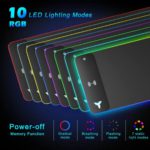 Wireless Charging RGB Gaming Mouse Pad - Vibrant LED Modes - Image 5