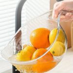 Clear Plastic Rice Washing Bowl with Drainage Holes - Image 7