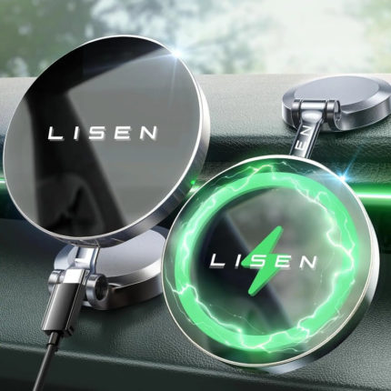 LISEN Mag Safe Car Charger: Fast, Easy, 360° Rotation