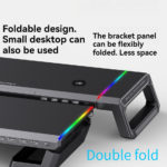 RGB Monitor Stand with USB Ports & Adjustable Height - Image 14