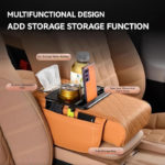 SUV & Truck Armrest Organizer with Cup Holders - Image 6