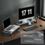 RGB Monitor Stand with USB Ports & Adjustable Height - Image 6