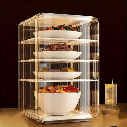 Transparent Multi-Layer Storage Rack for Home & Office