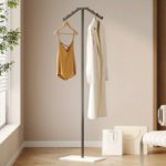 Space-Saving Metal Clothes Rack for Stylish Bedroom Use - Image 10