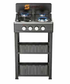 Gas Cooker with Storage Shelves