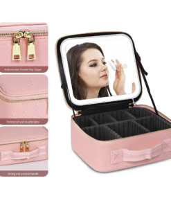 وجهة نظر بديلة لـ Makeup Travel Case with LED Mirror