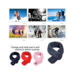 USB Heated Scarf 2-in-1 Electric Warm Neck Wrap & Vibration Massage Shawl - Image 10