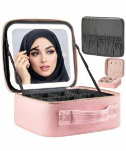 Makeup Travel Case with LED Mirror
