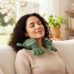 4D Neck Massager for Deep Kneading, Multifunctional Portable Electric Massage Pillow for Neck, Shoulders, And Back; a Mini Portable Device for Deep, Perfect As a Birthday Or Christmas Gift for Your Girlfriend, Boyfriend, Or Parents.