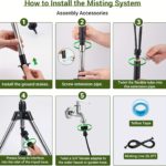 1pc Upgraded Portable Stand Misters for Outside Patio with Adjustable Riser Tube (up to 124.97cm),Upgraded metal connector, enhanced durability, No Electricity or Battery Needed, Very suitable for BBQ, Patio, Pool, and Water Activities - Image 5