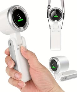 Portable Foldable Handheld Fan with USB Charging, Ultra-Quie