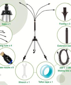 1pc Upgraded Portable Stand Misters for Outside
