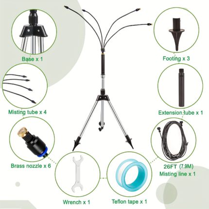 1pc Upgraded Portable Stand Misters for Outside