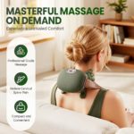 4D Neck Massager for Deep Kneading, Multifunctional Portable Electric Massage Pillow for Neck, Shoulders, And Back; a Mini Portable Device for Deep, Perfect As a Birthday Or Christmas Gift for Your Girlfriend, Boyfriend, Or Parents. - Image 3