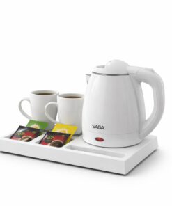 Electric Kettle with Cups & Tray