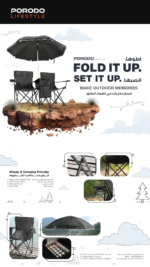 Camping Dual Chair with Shade - Image 4