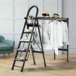 5-Step Aluminum Ladder with Drying Rack - Image 5