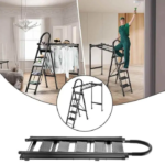 5-Step Aluminum Ladder with Drying Rack