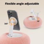 Compact Magnetic Stand for Mini Pillows, Small Snack Bowl, Storage Container, Featuring a Robust Magnetic Link, Stable And Slip-Resistant, Made of Soft-Touch Material, Portable Size, Easy to Fold And Store, Ideal for Live Streaming, Reading - Image 3