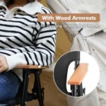 Folding Camping Bench Chair – Black - Image 4