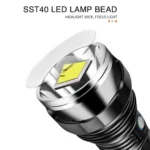 20W 2500 Lumens Handheld Flashlight - Image 5